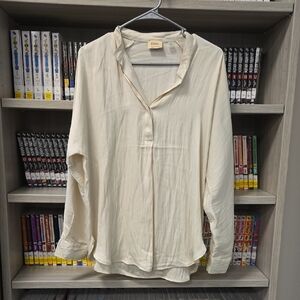 Elie Tahari Cream Silky Top